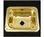 Barclay Polished Brass 0-Holes Bar Sink with Ledge...