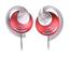 EarHugger Ear-Clip Headphones - Red