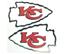 Kansas City Chiefs 12 Inch Inch Car Magnet (Set of...