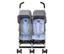 Maclaren Rally Twin - Blue Fleur Umbrella Stroller