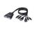 Belkin 2 Port KVM with Integrated Cables - PS/2 -...