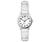 Timex 2E961 Round Silver Tone Dress with White...